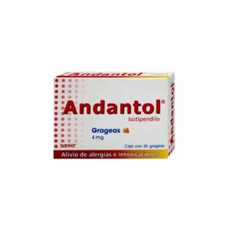 Andantol 20 Grageas 4mg - Envío Gratuito