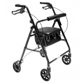 Andadera negra rollator 2025 - Envío Gratuito