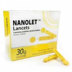 Lancetas NANOLET caja con 100 piezas - Envío Gratuito