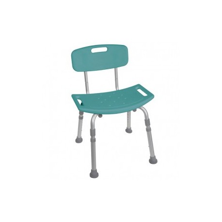 Silla para baño con respaldo color verde - Envío Gratuito