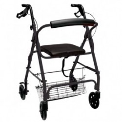 Andadera Rollator color negra con canastilla - Envío Gratuito