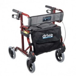 Andadera Rollator Diamond roja con bolsa 740R - Envío Gratuito