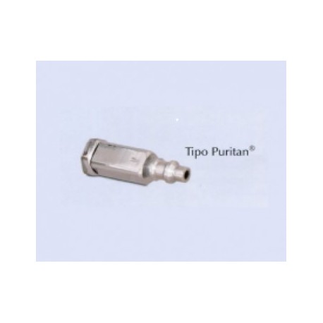 Conector enchufe tipo Puritan Vacío para equipo sencillo entrada M14X1 - Envío Gratuito