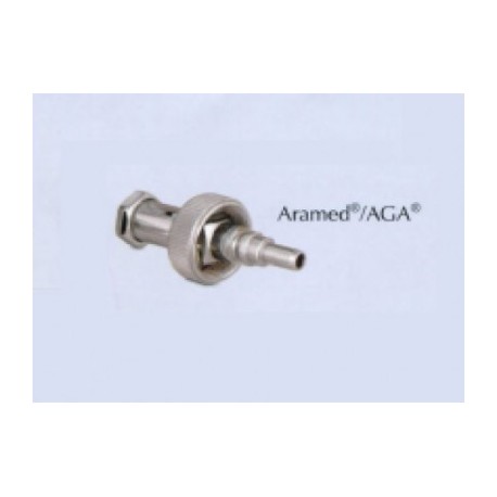 Conector enchufe rápido para "Aramed" Oxigeno para equipo doble 1/4 NPT - Envío Gratuito