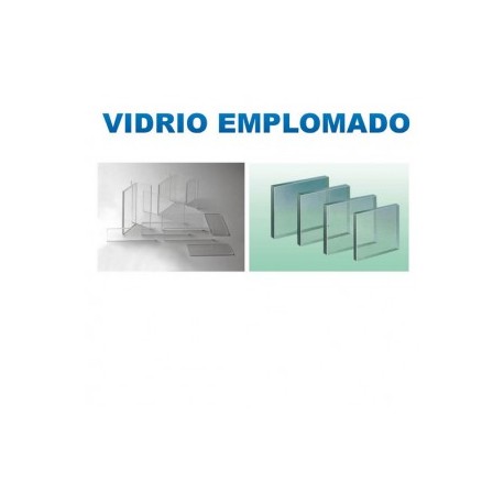 Vidrio emplomado de 10 x 10", espesor de 8 mm, proteccion de 1.7 - 1.92 mm, peso de 2.30 Kgs - Envío Gratuito