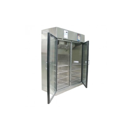 Refrigerador vertical de 30 pies para farmacia esmaltado con 2 puertas de cristal - Envío Gratuito