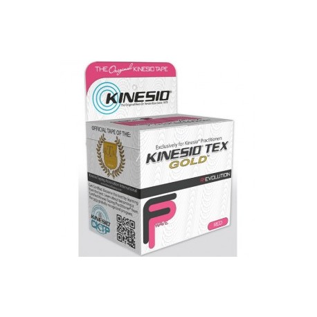 Cinta para correccion muscular kinesio gold 5.08 cm x 5 metros rojo nano-touch - Envío Gratuito