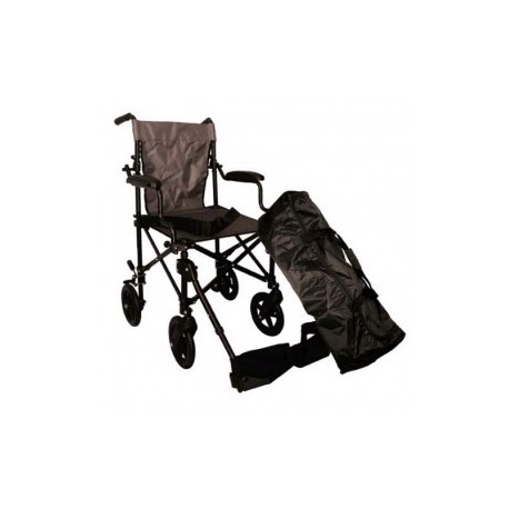 Silla de traslado de aluminio con asiento de 19" con mochila - Envío Gratuito