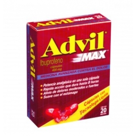 ADVIL MAX C 20 400MG - Envío Gratuito