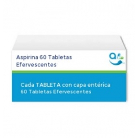Aspirina 60 Tabletas Efervescentes - Envío Gratuito