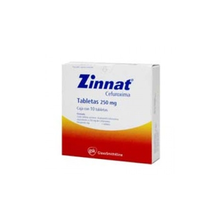 Zinnat 10 Tabletas 250mg - Envío Gratuito