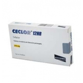 Ceclor 12 Hr 14 Tabletas Recubiertas De Liberación Prolongada 375mg - Envío Gratuito