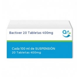 Bactiver 20 Tabletas 400mg (80mg) - Envío Gratuito