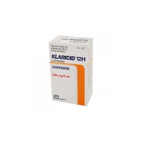 Klaricid 12H Suspensión 60ml (250mg) - Envío Gratuito