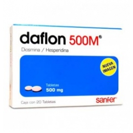 Daflon 500M 20 Tabletas 500mg - Envío Gratuito