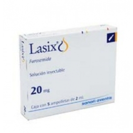 Lasix 5 Ampolletas 2ml (20mg) - Envío Gratuito