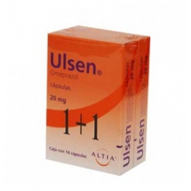 Ulsen 14 Cápsulas 20mg - Envío Gratuito