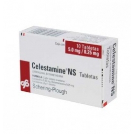 Celestamine Ns 10 Tabletas 5(0.25mg) - Envío Gratuito