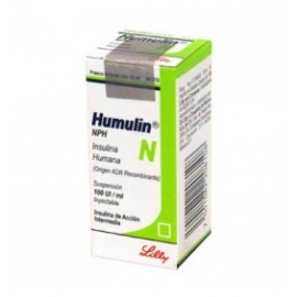 Humulin NPH Solución Inyectable 10ml (100ui/ml) - Envío Gratuito