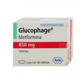 Glucophage 40 Tabletas 850mg - Envío Gratuito