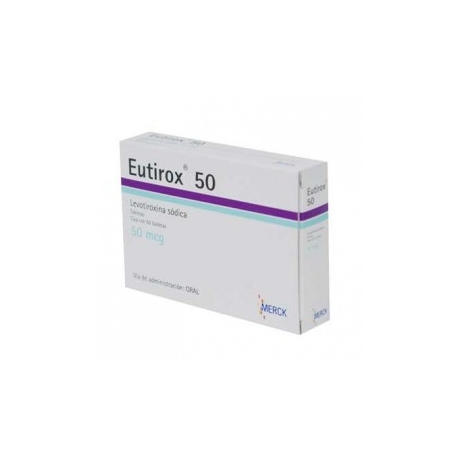 Eutirox 50 Tabletas 50mcg - Envío Gratuito