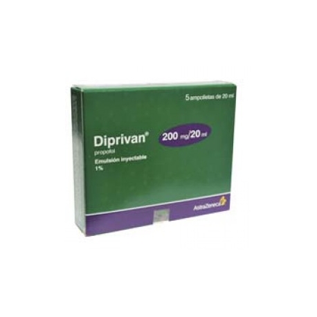 Diprivan 5 Ampolletas 200mg/20ml - Envío Gratuito