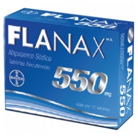 Flanax 12 Tabletas 550mg - Envío Gratuito