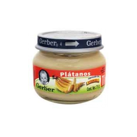 GERBER FRUT PLATANO 1A 71G - Envío Gratuito